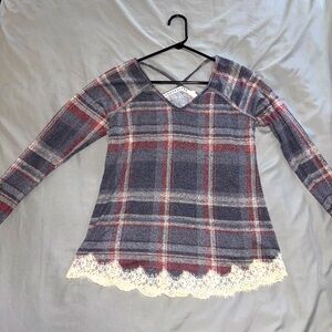 Maurices
Size: Medium 
Plaid Shirt